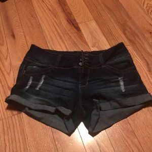 Dark Denim Shorts